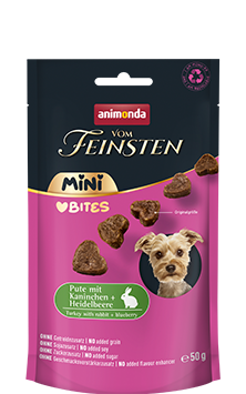 Vom Feinsten Adult Mini Love Bites Pute mit Kaninchen & Heidelbeere