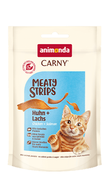 Carny Adult Meat Strips Chicken + Salmon